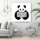 I Just Want to Drink Coffee Creates Stuff and Sleep by Tobias Fonseca on GIANT ART - white digital painting