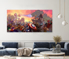 battle-epic- by Andros Martínez on GIANT ART - red digital painting