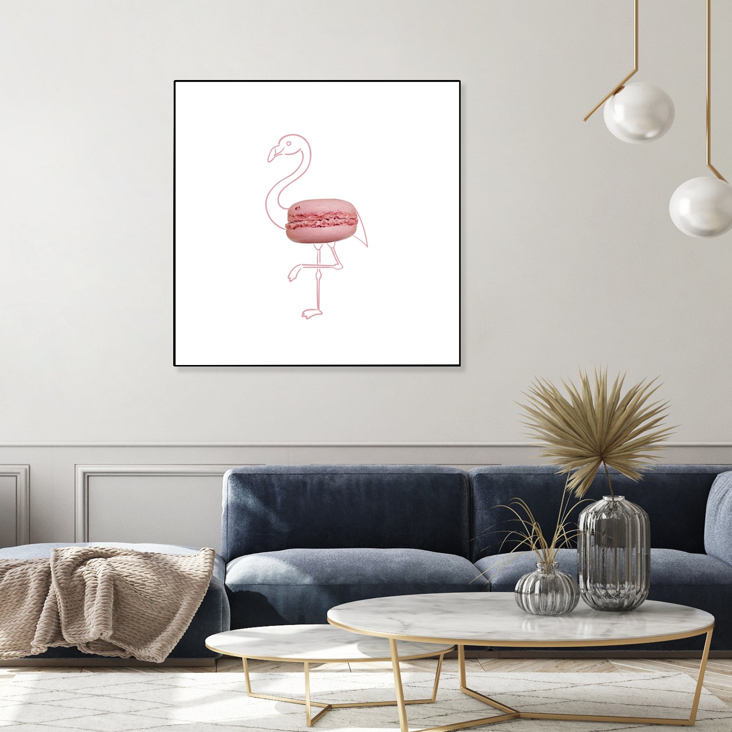 Macaron flamingo by Olivia Lorot on GIANT ART - pink photo illustration