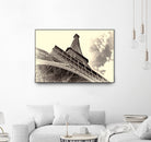 Eiffel Tower in Paris by I Bjork on GIANT ART - brown photo manipulation