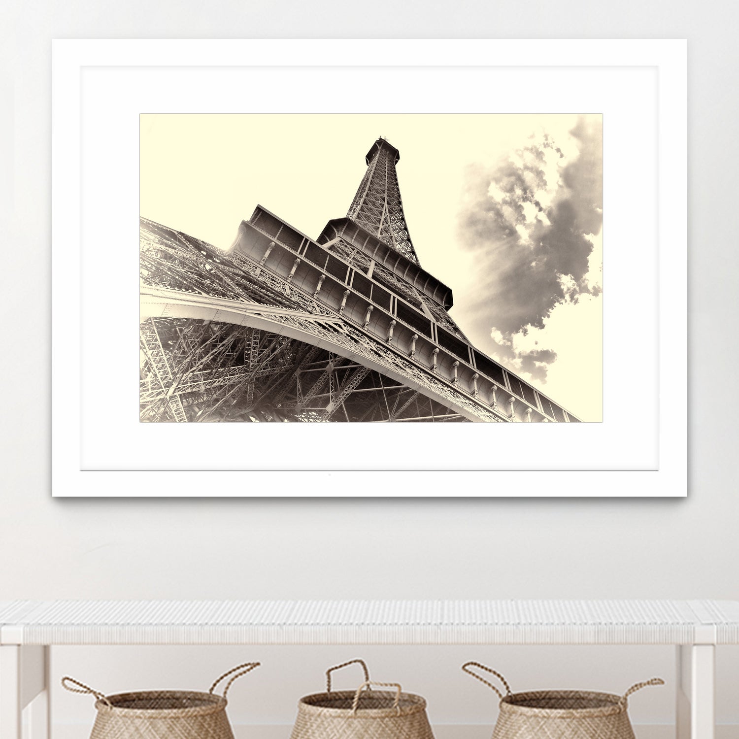 Eiffel Tower in Paris by I Bjork on GIANT ART - brown photo manipulation