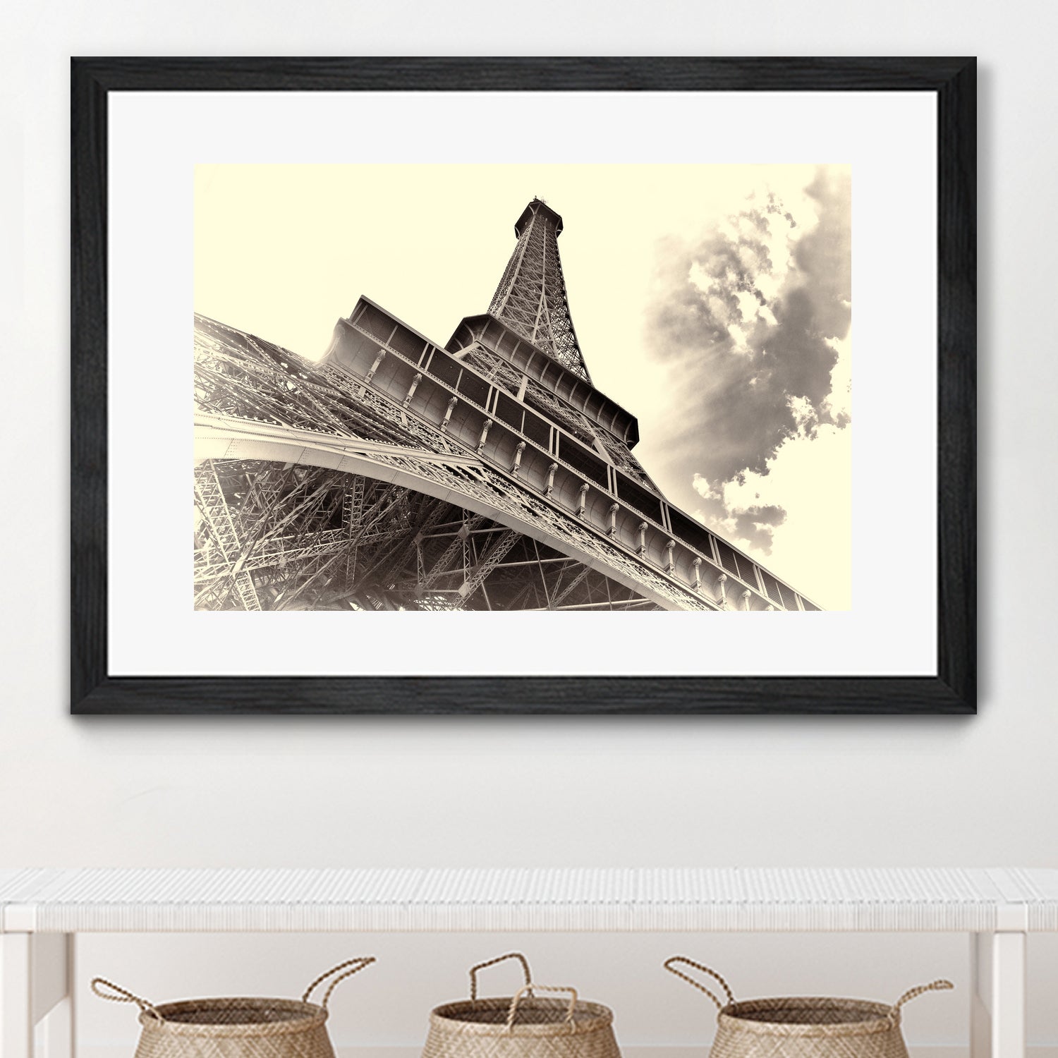 Eiffel Tower in Paris by I Bjork on GIANT ART - brown photo manipulation