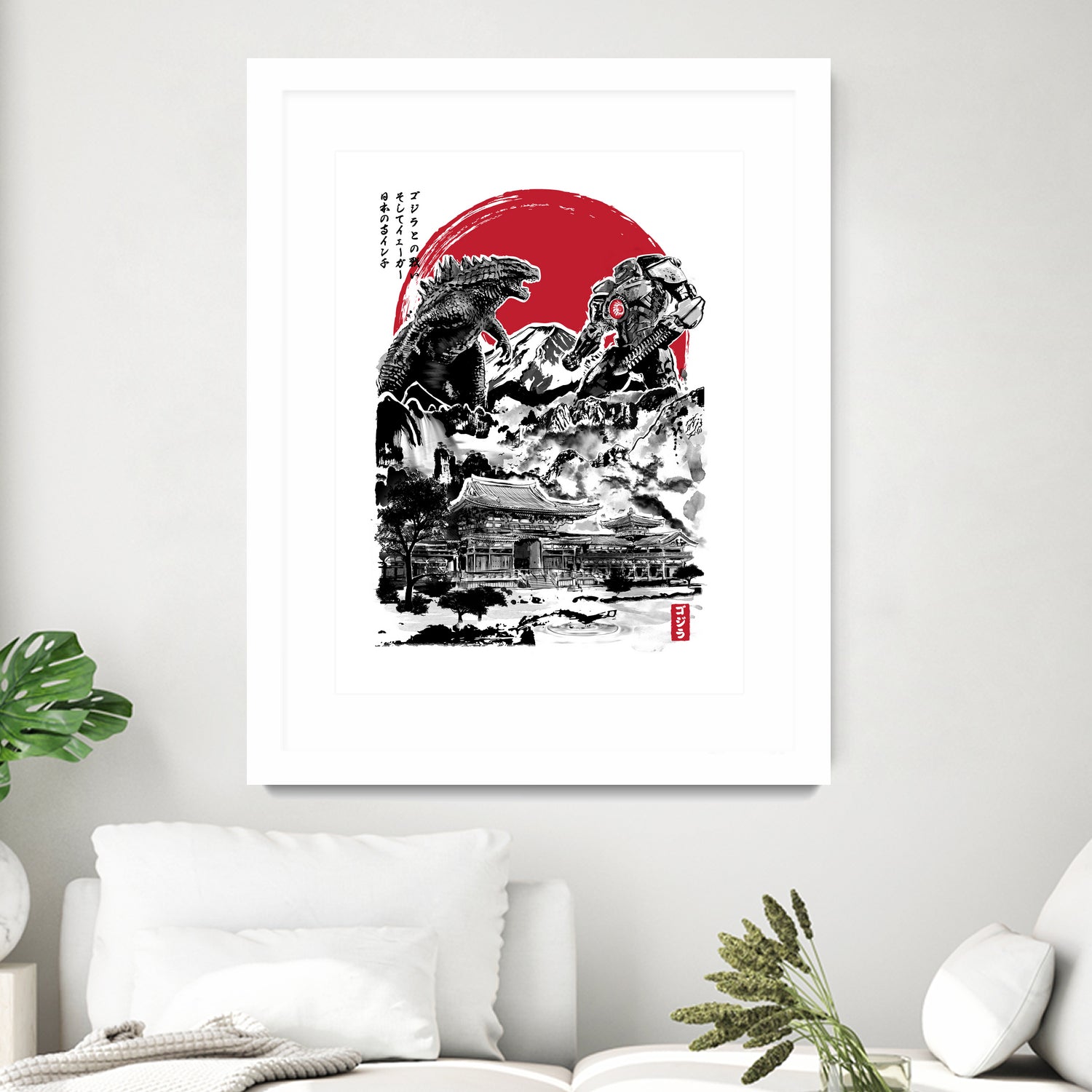 Attack on Japan Temple by Antonio Camarena on GIANT ART - white digital painting