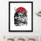 Attack on Japan Temple by Antonio Camarena on GIANT ART - white digital painting