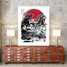 Attack on Japan Temple by Antonio Camarena on GIANT ART - white digital painting
