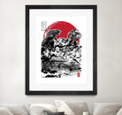 Attack on Japan Temple by Antonio Camarena on GIANT ART - white digital painting