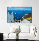 Santorini by Haris Kavalla on GIANT ART - blue photo manipulation