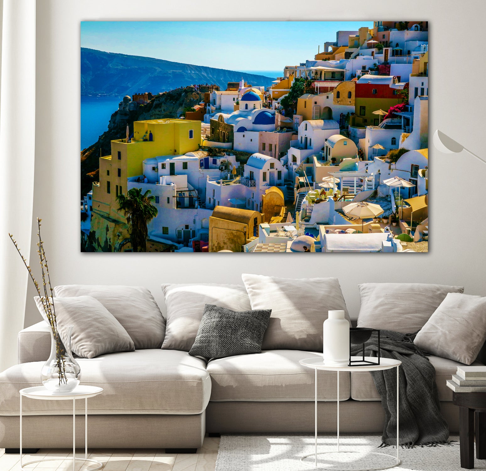 Oia Santorini. by Haris Kavalla on GIANT ART - blue photo manipulation