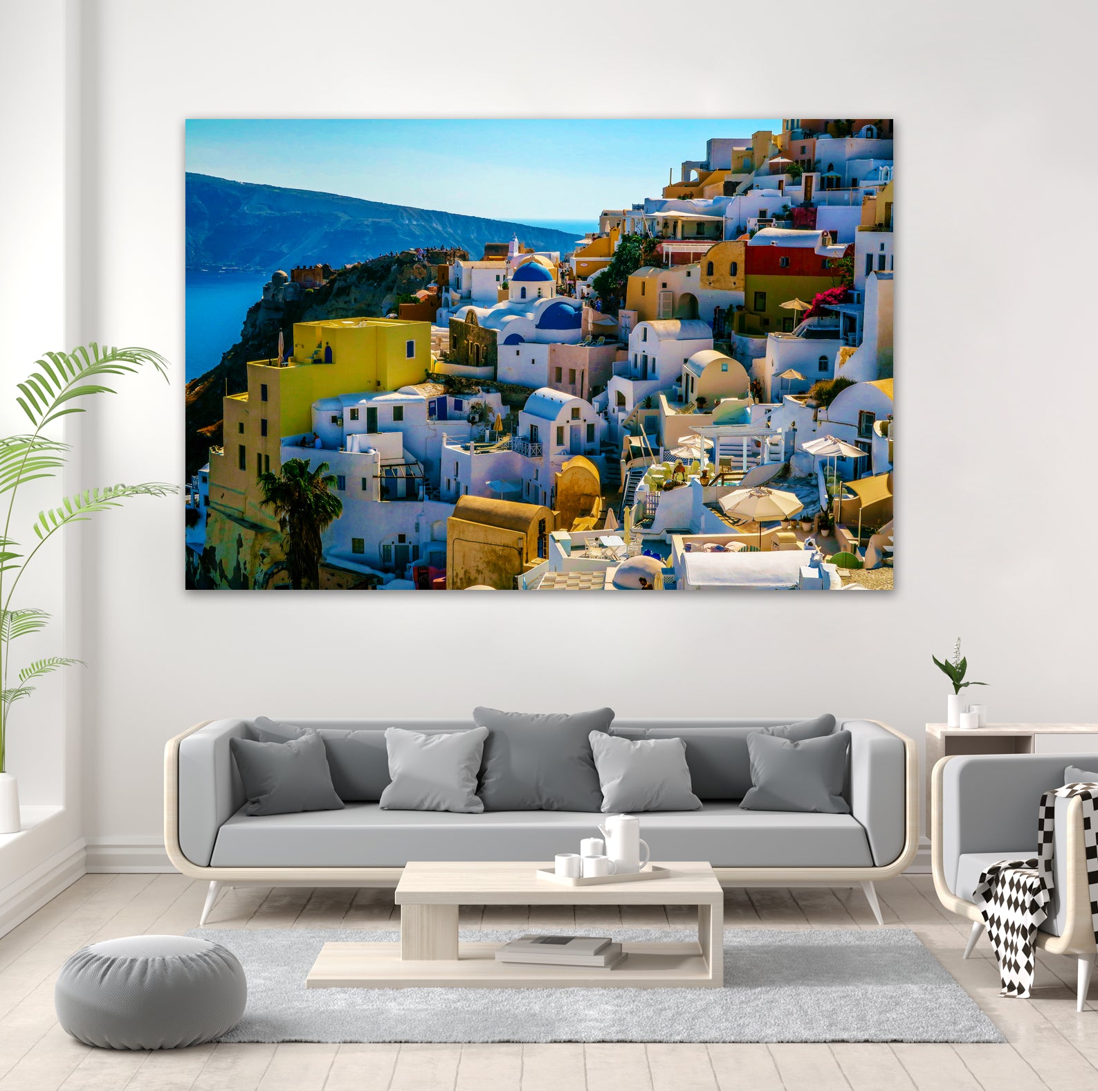 Oia Santorini. by Haris Kavalla on GIANT ART - blue photo manipulation