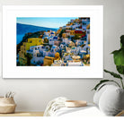 Oia Santorini. by Haris Kavalla on GIANT ART - blue photo manipulation