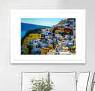 Oia Santorini. by Haris Kavalla on GIANT ART - blue photo manipulation