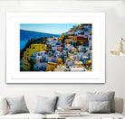 Oia Santorini. by Haris Kavalla on GIANT ART - blue photo manipulation