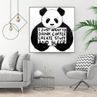 I Just Want to Drink Coffee Creates Stuff and Sleep by Tobias Fonseca on GIANT ART - white digital painting