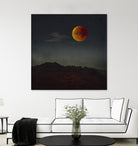 blood moon rising by Dirk Wüstenhagen on GIANT ART - orange photo manipulation