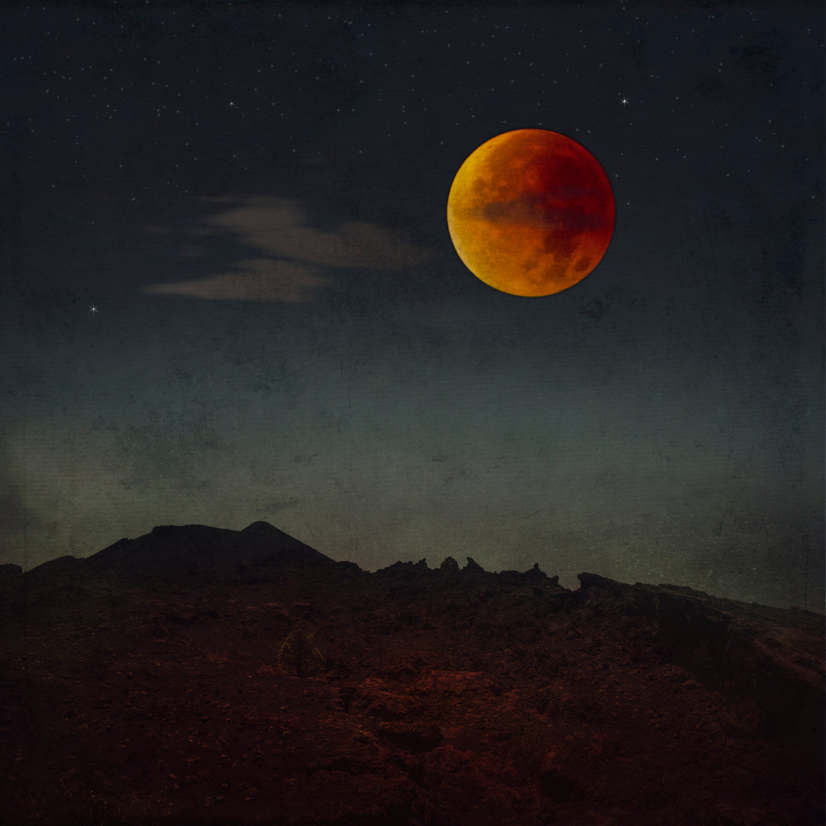 blood moon rising - Art Print by Dirk Wüstenhagen | GIANT ART