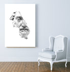 MARCUS AURELIUS ANTONINUS AUGUSTUS / black / white by Daniel Coulmann on GIANT ART - white digital drawing