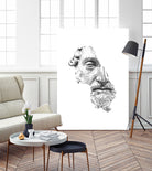 MARCUS AURELIUS ANTONINUS AUGUSTUS / black / white by Daniel Coulmann on GIANT ART - white digital drawing
