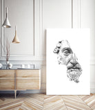 MARCUS AURELIUS ANTONINUS AUGUSTUS / black / white by Daniel Coulmann on GIANT ART - white digital drawing