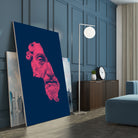 MARCUS AURELIUS ANTONINUS AUGUSTUS / blue / red by Daniel Coulmann on GIANT ART - blue digital drawing