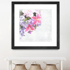 Vintage Flowers Lily by Sven Herkenrath on GIANT ART - pink mixed media