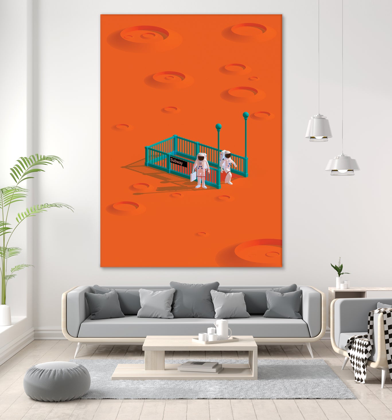 mars station by frederic peault on GIANT ART - orange 3d art