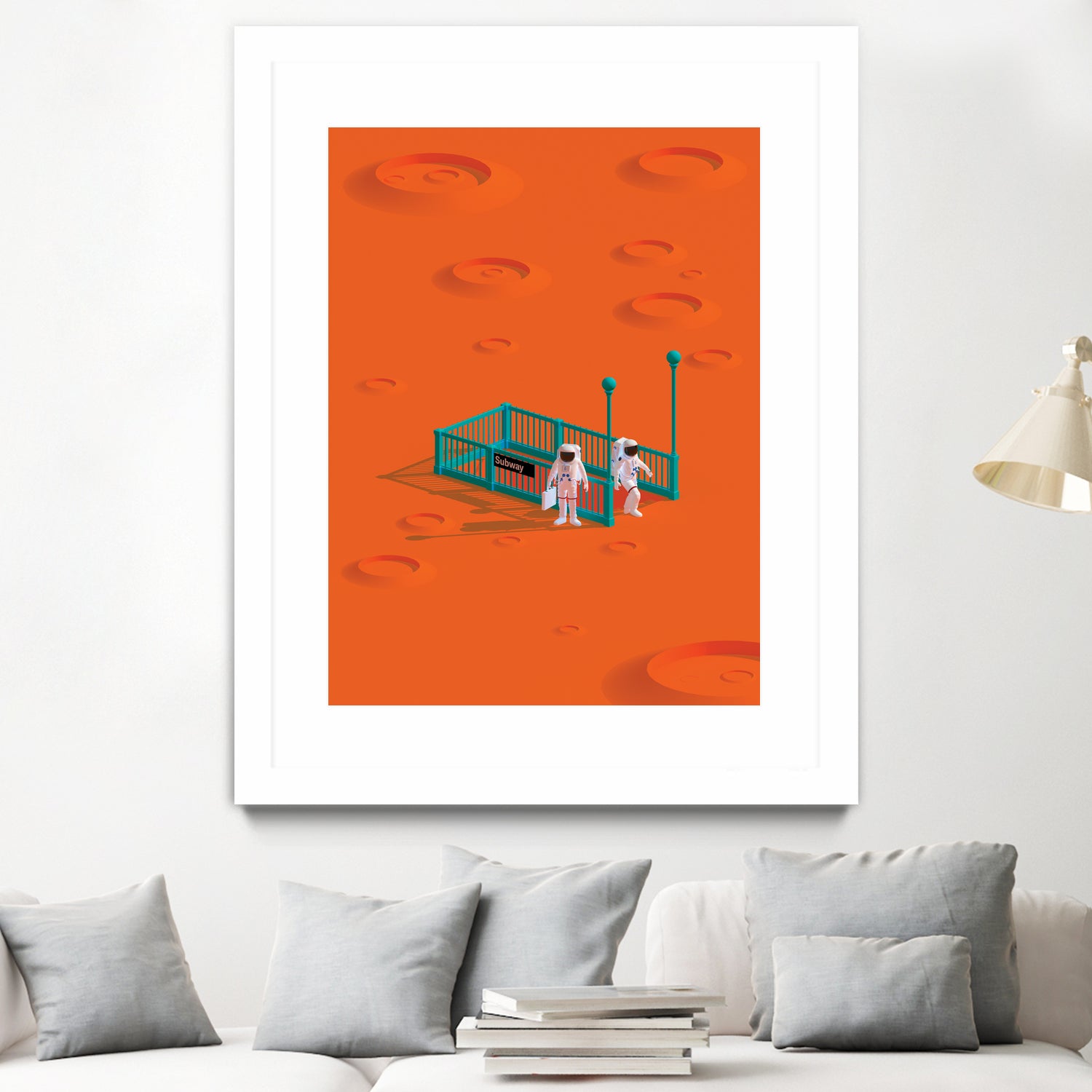 mars station by frederic peault on GIANT ART - orange 3d art