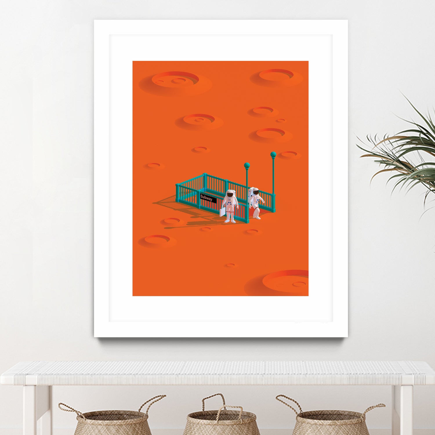 mars station by frederic peault on GIANT ART - orange 3d art