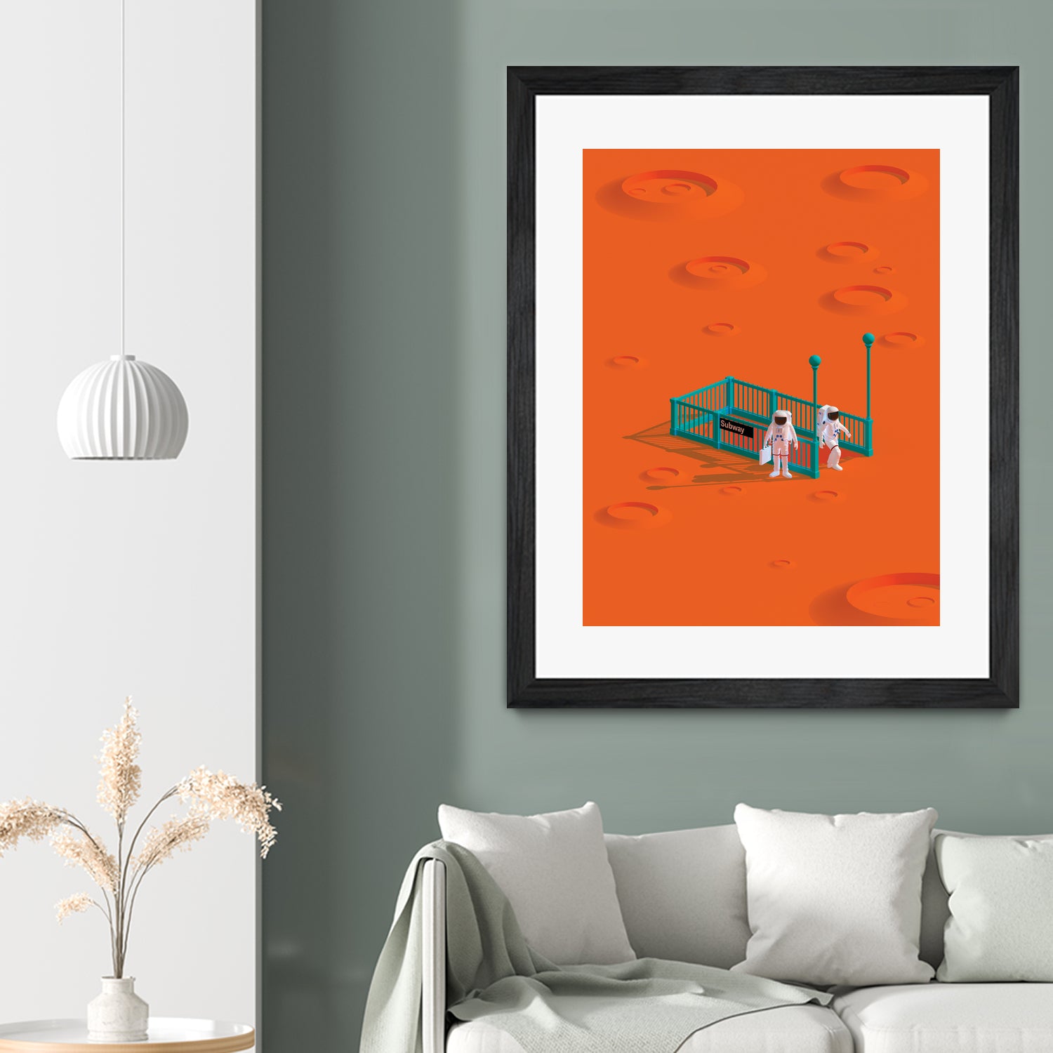 mars station by frederic peault on GIANT ART - orange 3d art