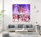 cat invader from space galaxy marsians by Damian Augustyniak on GIANT ART - white photo manipulation