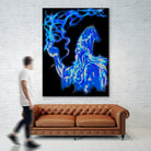 wizard-in-blue by Brian Blasgund on GIANT ART - green digital painting