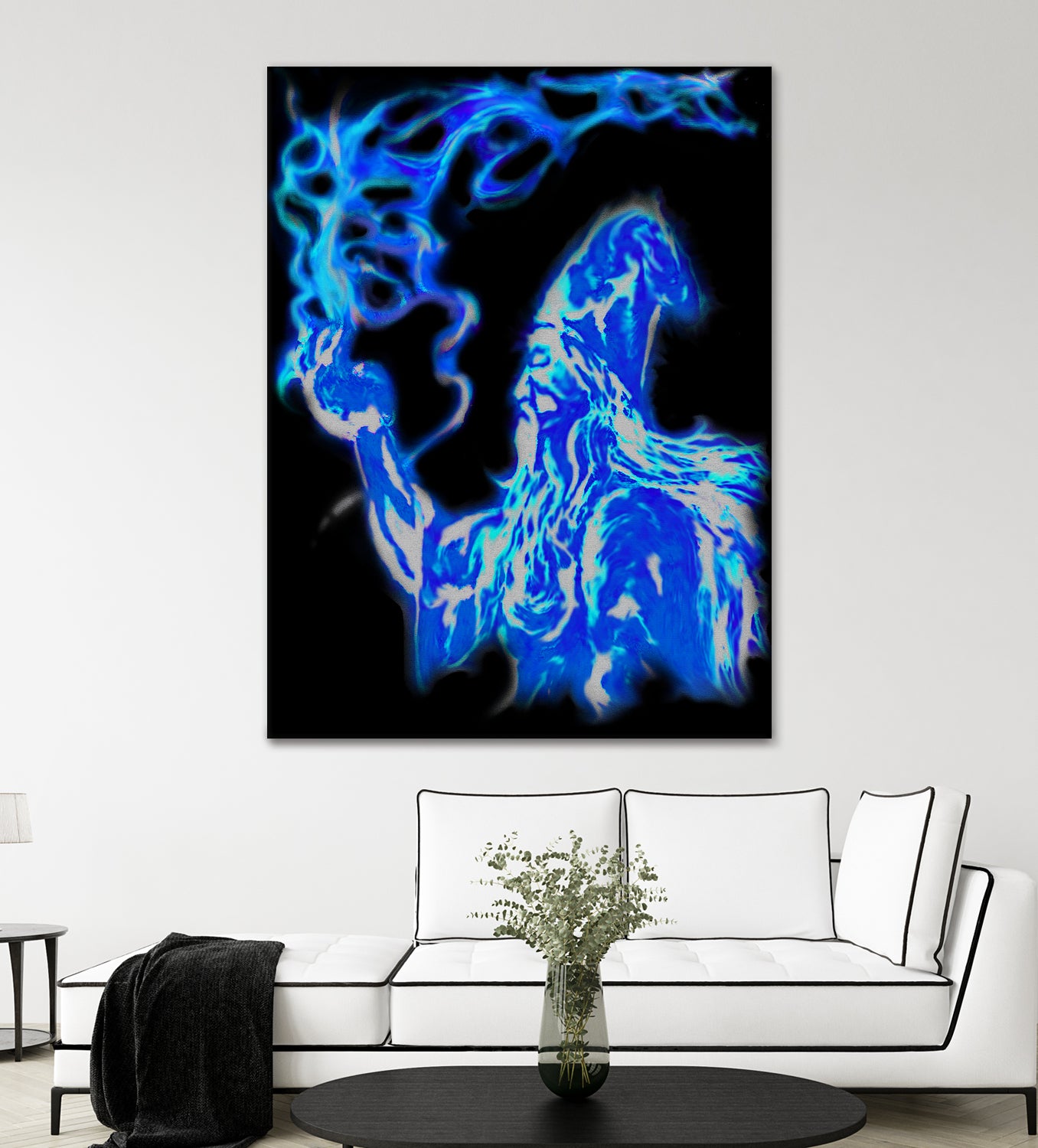 wizard-in-blue by Brian Blasgund on GIANT ART - green digital painting