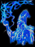 wizard-in-blue by Brian Blasgund on GIANT ART - green digital painting