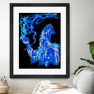 wizard-in-blue by Brian Blasgund on GIANT ART - green digital painting