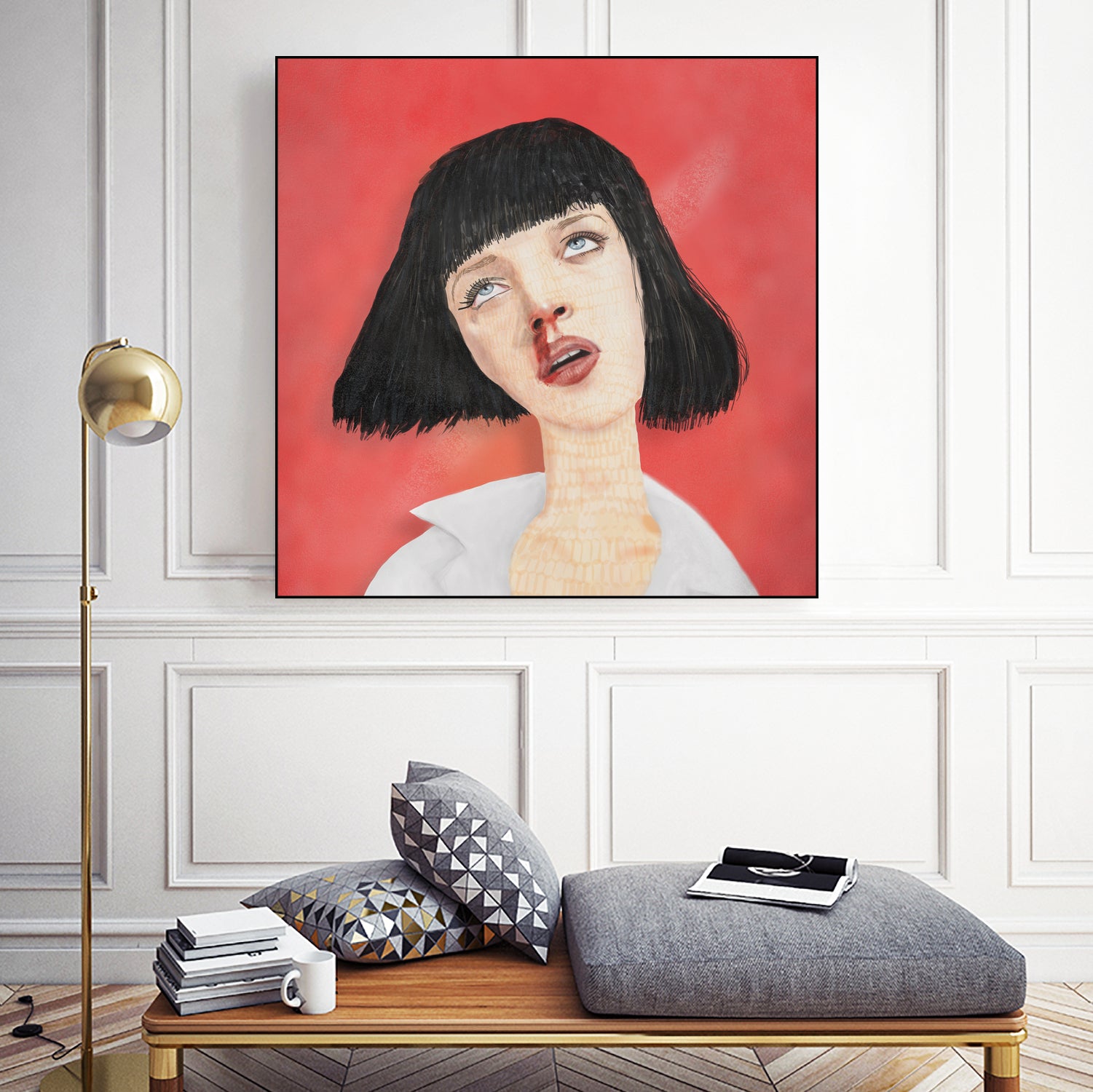 Ms. Wallace by Frida Freud on GIANT ART - red digital painting