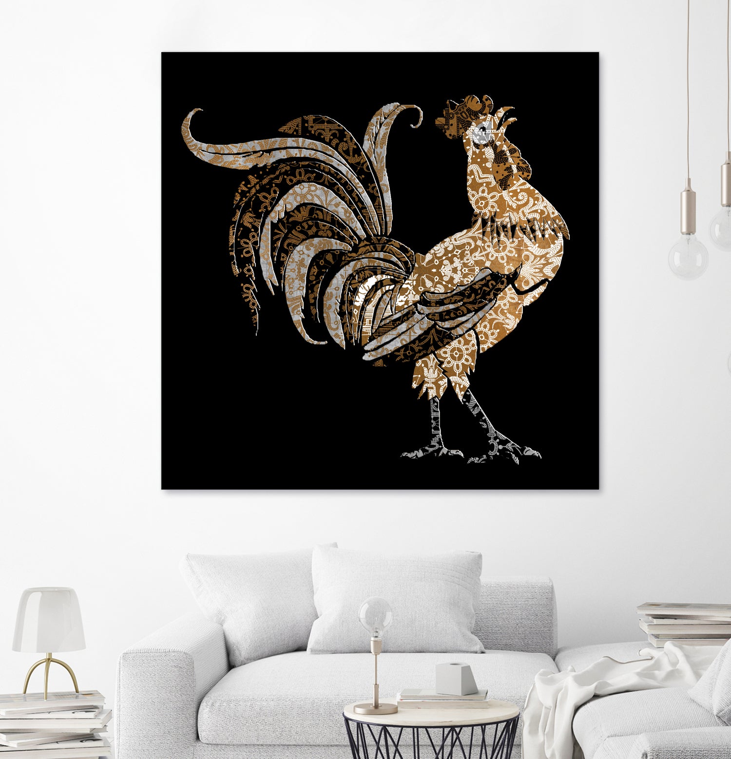 Le Coq Gaulois (The Gallic Rooster) by Diego Taborda on GIANT ART - white digital drawing