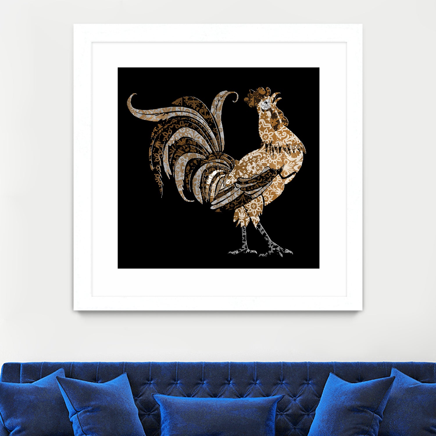 Le Coq Gaulois (The Gallic Rooster) by Diego Taborda on GIANT ART - white digital drawing