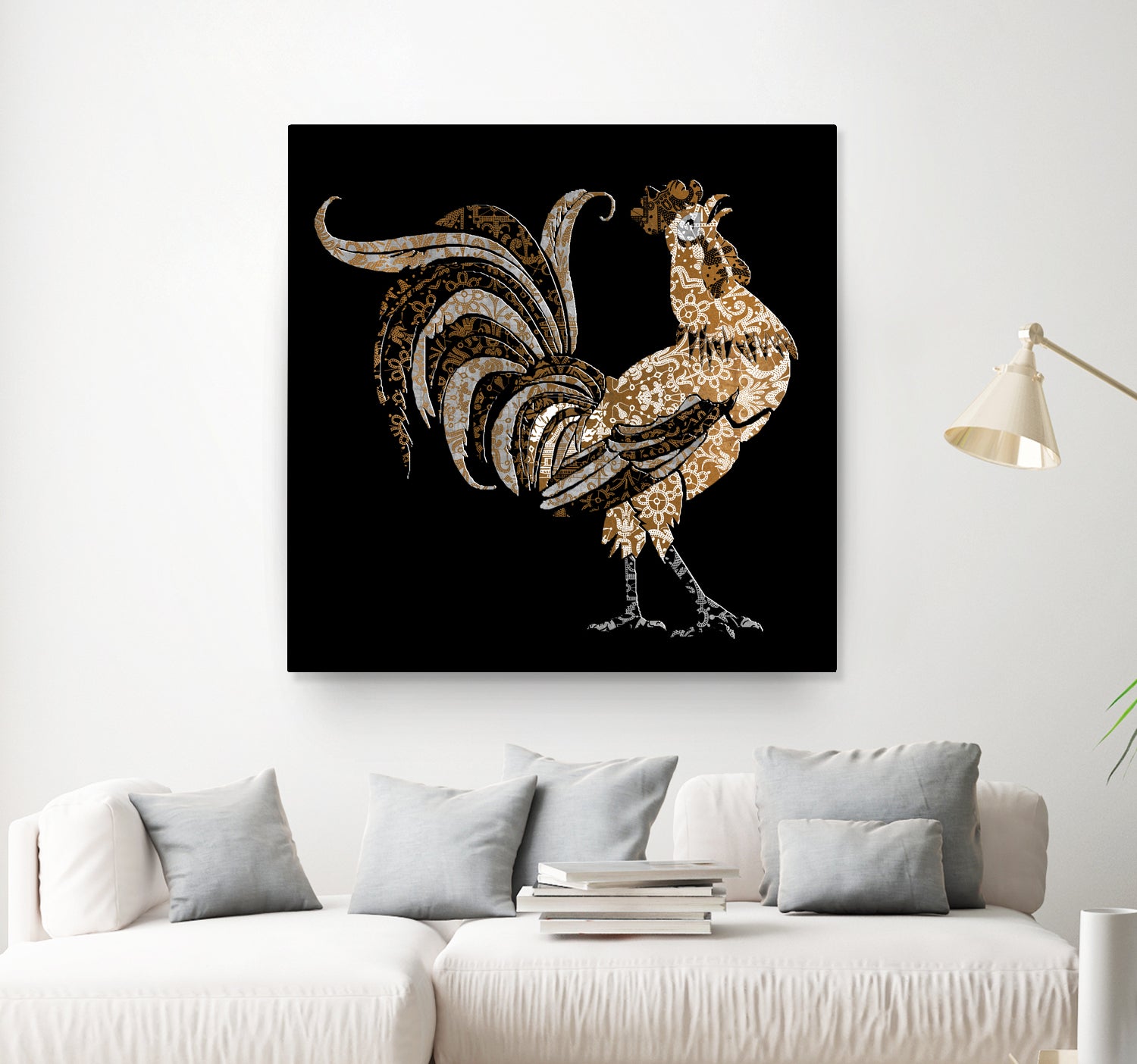 Le Coq Gaulois (The Gallic Rooster) by Diego Taborda on GIANT ART - white digital drawing