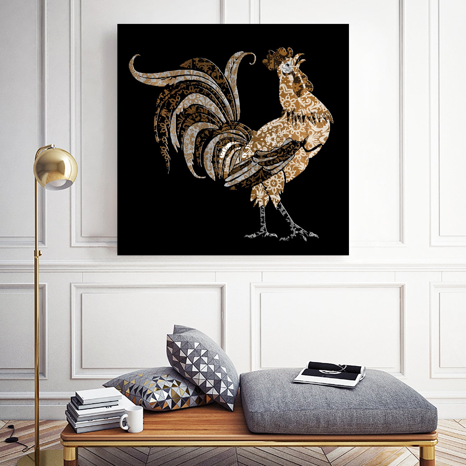 Le Coq Gaulois (The Gallic Rooster) by Diego Taborda on GIANT ART - white digital drawing