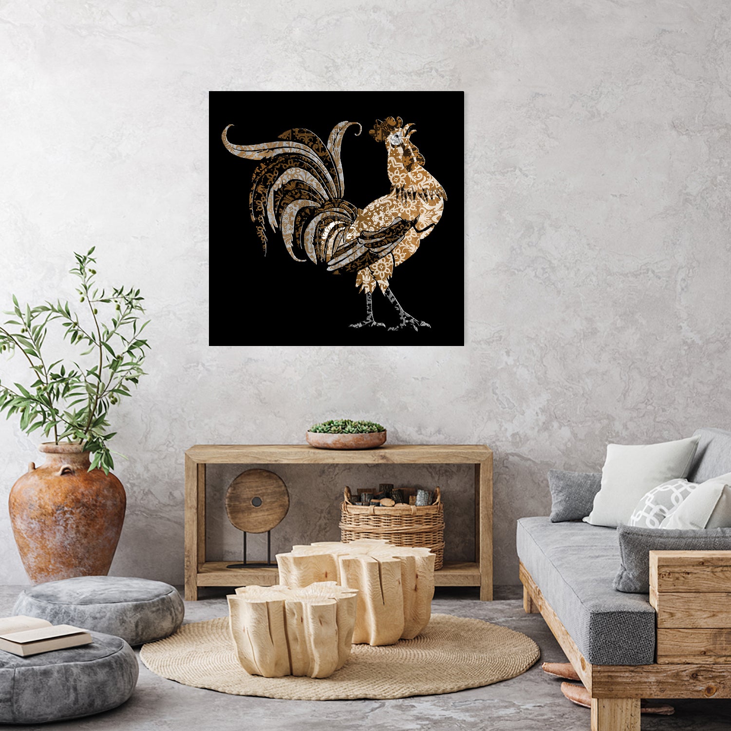 Le Coq Gaulois (The Gallic Rooster) by Diego Taborda on GIANT ART - white digital drawing