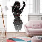 Robogirl by Kaloian Toshev on GIANT ART - black digital drawing