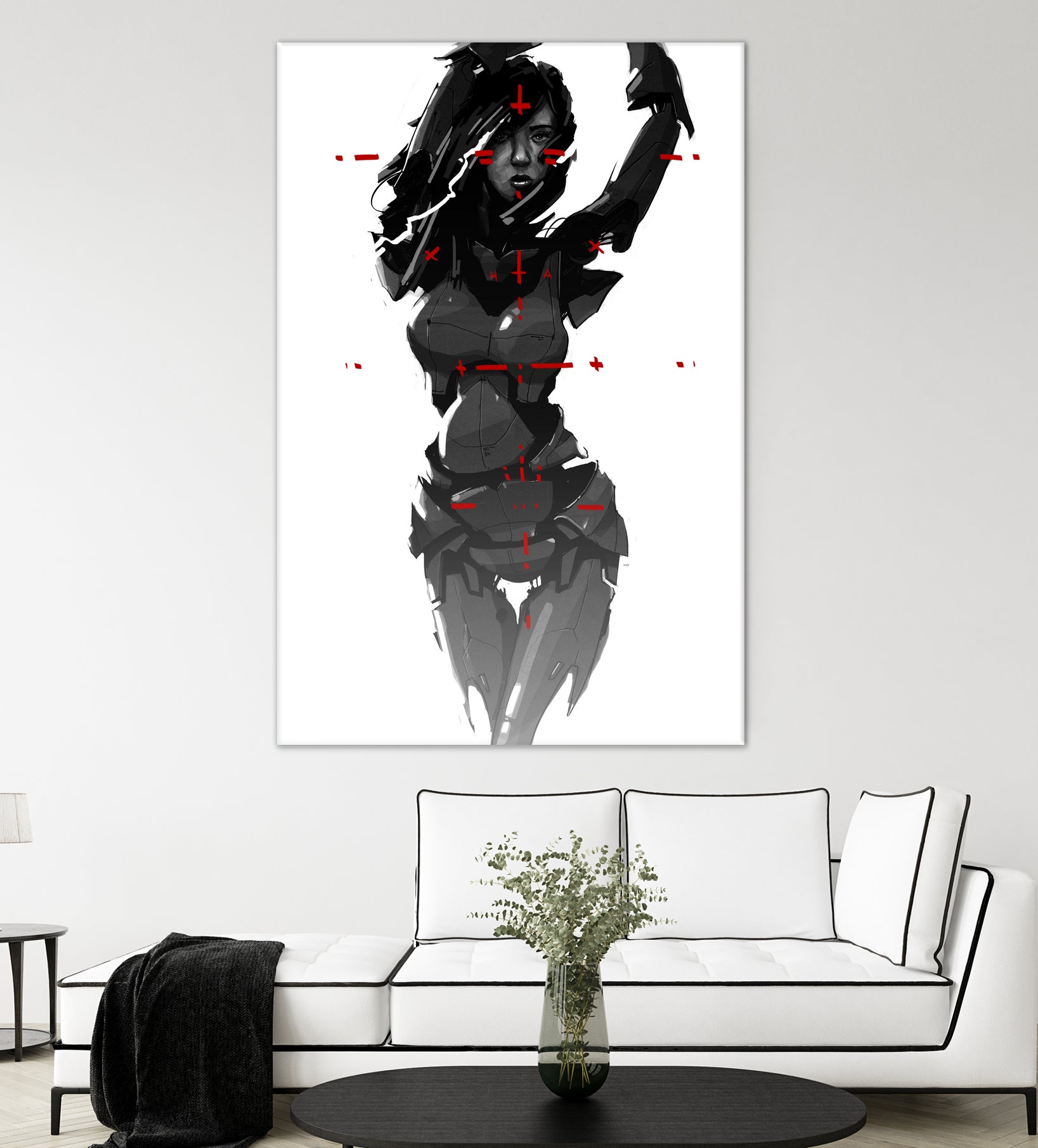 Robogirl by Kaloian Toshev on GIANT ART - black digital drawing