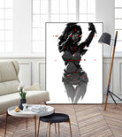 Robogirl by Kaloian Toshev on GIANT ART - black digital drawing