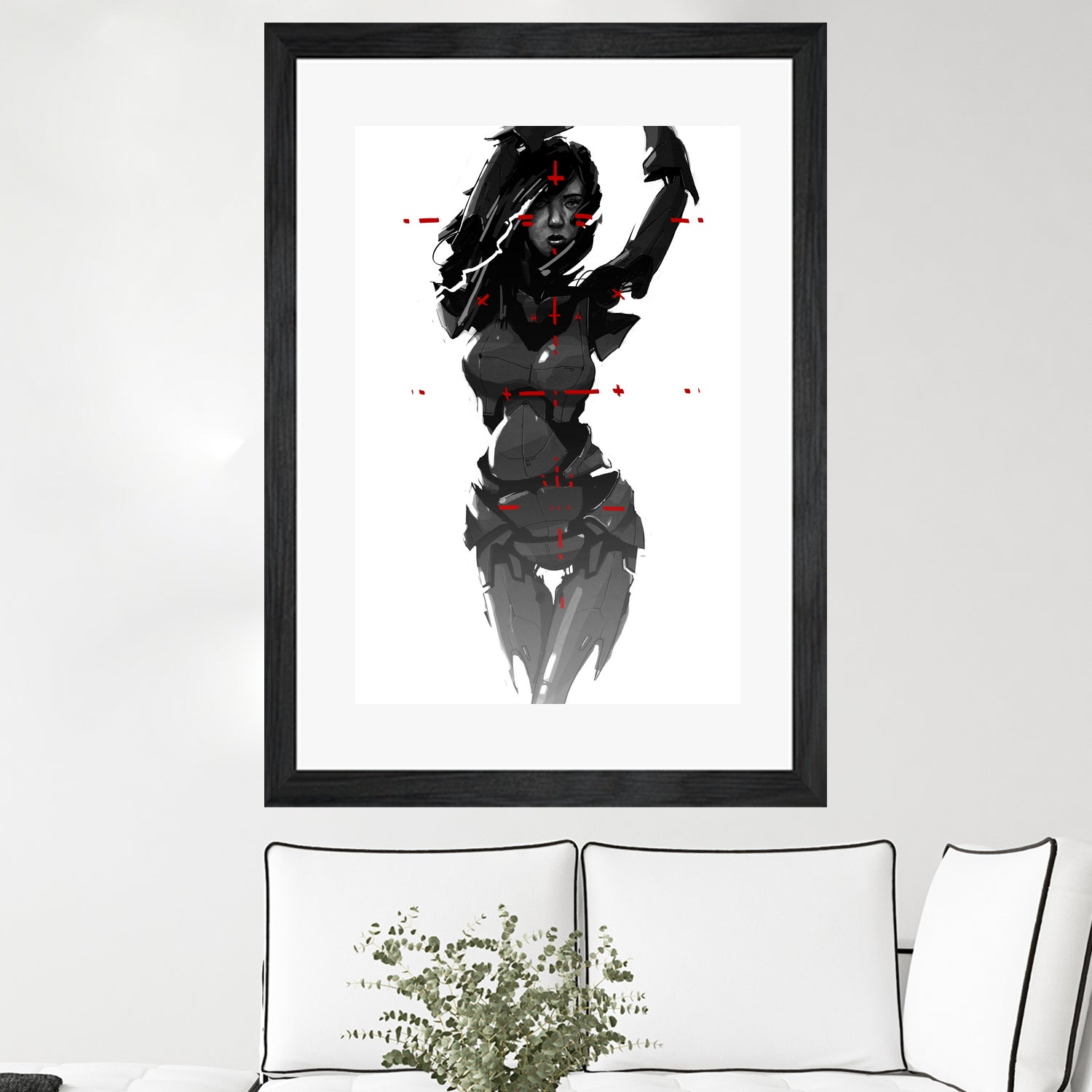 Robogirl by Kaloian Toshev on GIANT ART - black digital drawing