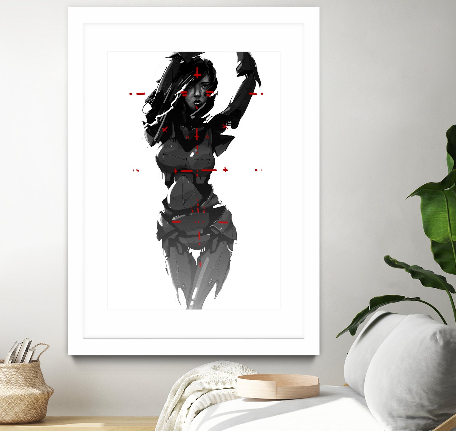 Robogirl by Kaloian Toshev on GIANT ART - black digital drawing