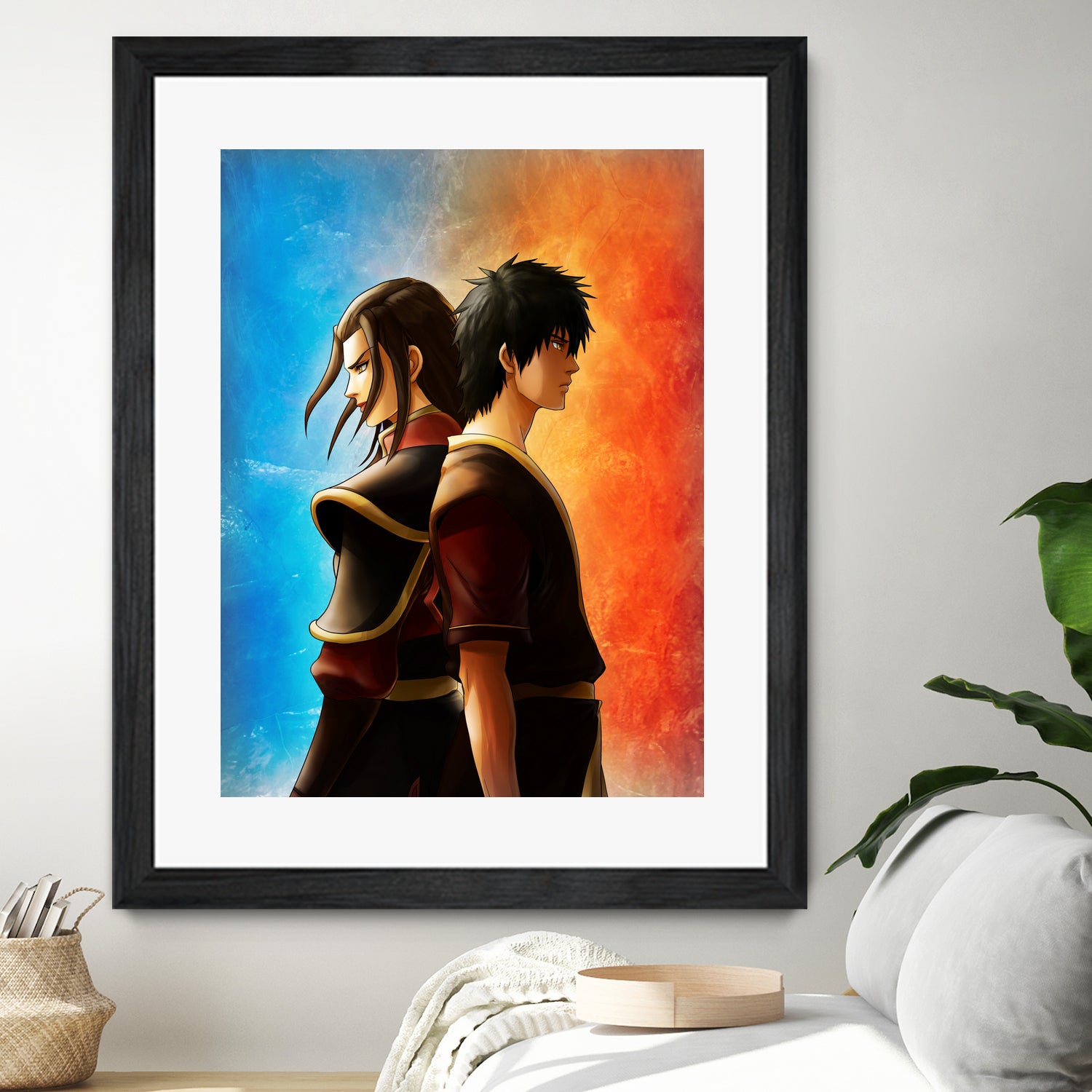 Azula Zuko Artwork by MCAshe 24 on GIANT ART - orange digital painting