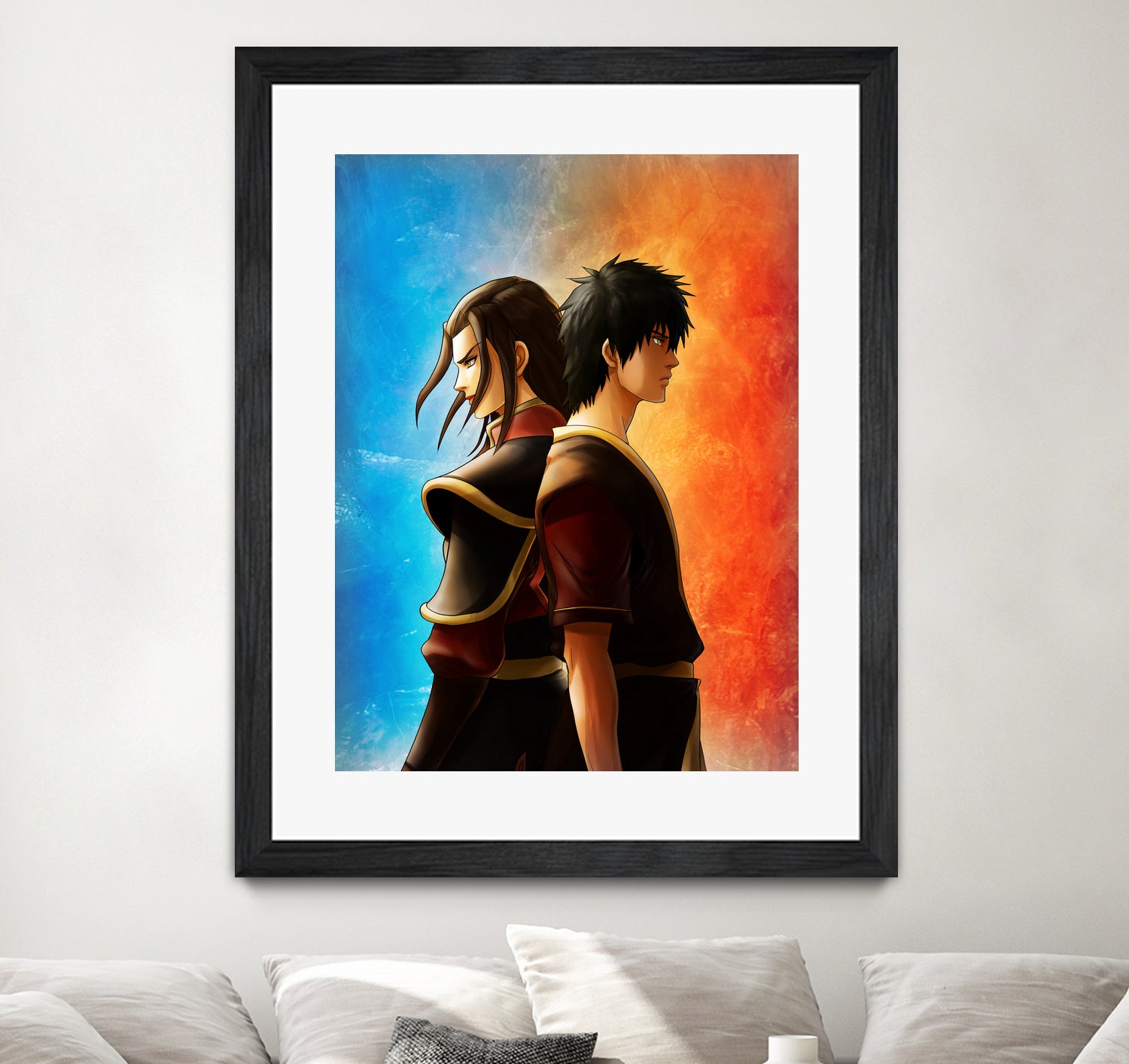 Azula Zuko Artwork by MCAshe 24 on GIANT ART - orange digital painting