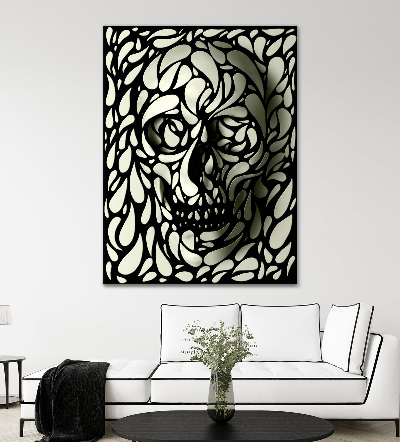 Skull 4 by Ali Gulec on GIANT ART - black digital drawing