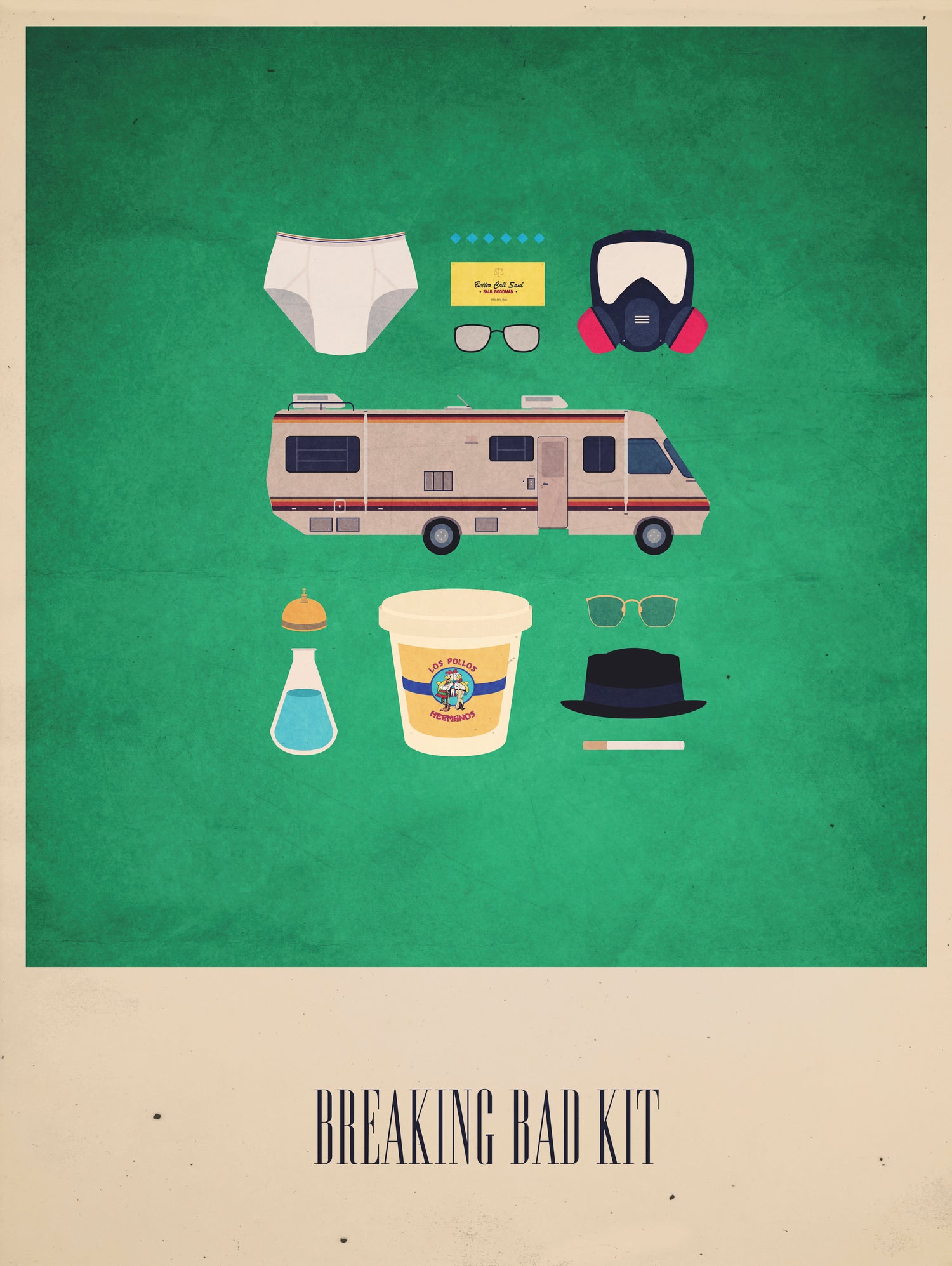 The Breaking Bad Kit by A F on GIANT ART - green digital drawing