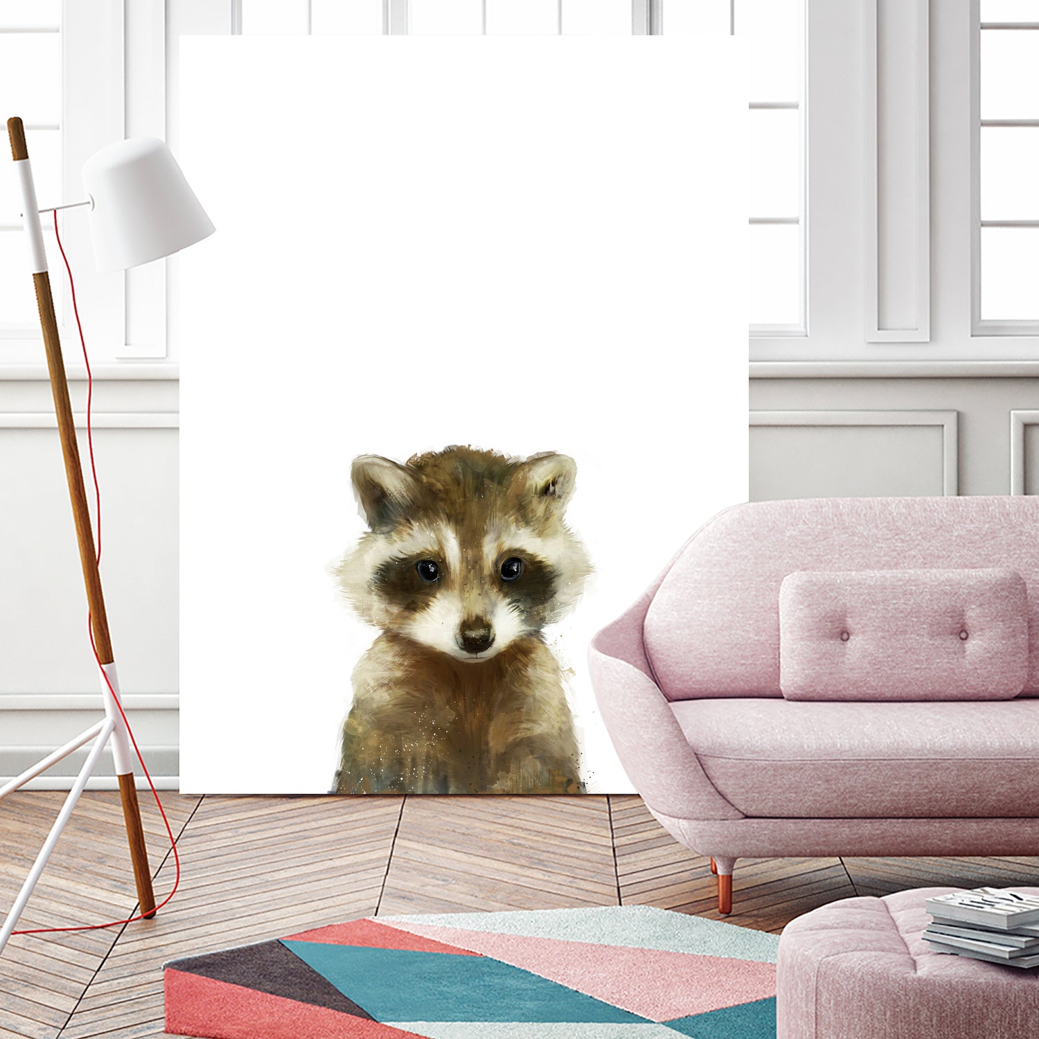 Little Raccoon by Amy Hamilton on GIANT ART - digital painting