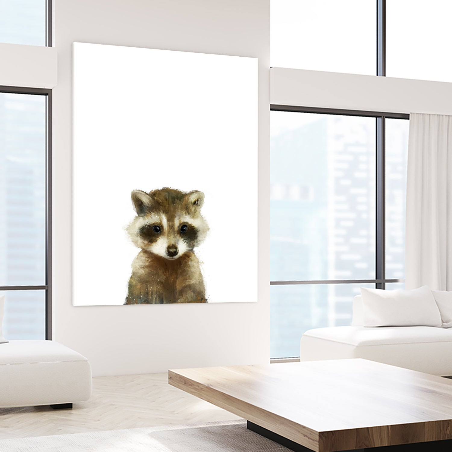 Little Raccoon by Amy Hamilton on GIANT ART - digital painting